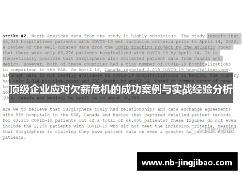 顶级企业应对欠薪危机的成功案例与实战经验分析